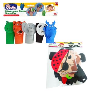 Títere dedos + Máscara de Piratas